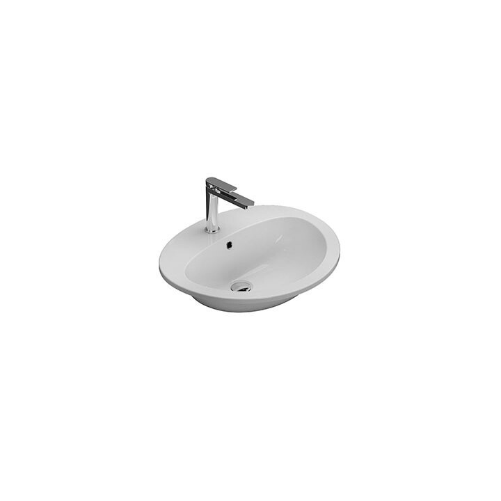 Раковина Globo Minori 56x48.5 см белая глянцевая