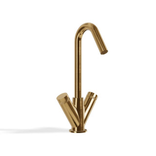 Treemme X-Change Смеситель для раковины высокий 30 см Brushed Gold
