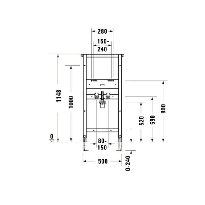 Инсталляция для раковин Duravit DuraSystem