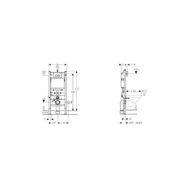 Инсталляция для унитаза Geberit Duofix