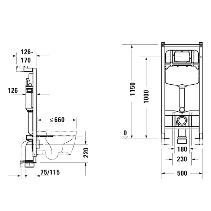 Инсталляция Duravit DuraSystem - 5 лет гарантии