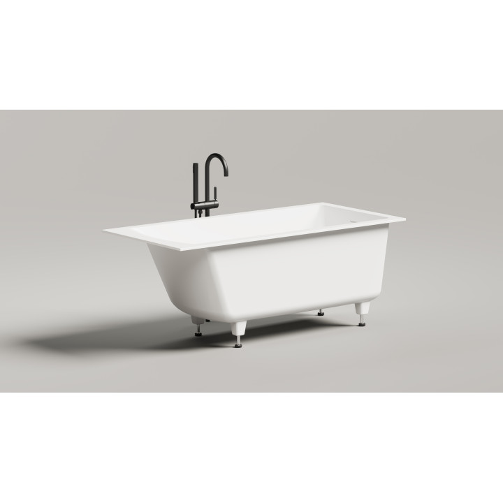 Salini CASCATA Ванна встраиваемая 150x70 см белый глянцевый, доступна покраска по RAL