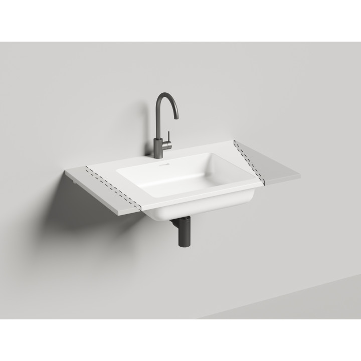Salini ONDA Раковина 80x50 см белый матовый