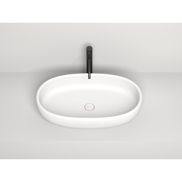 Раковина Salini LUCE 69 см белый матовый