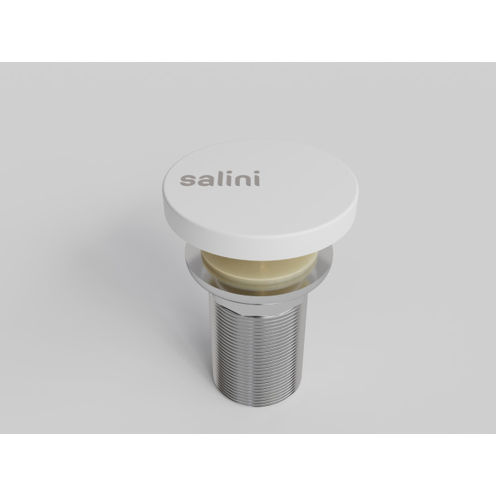 Донный клапан Salini белый глянцевый