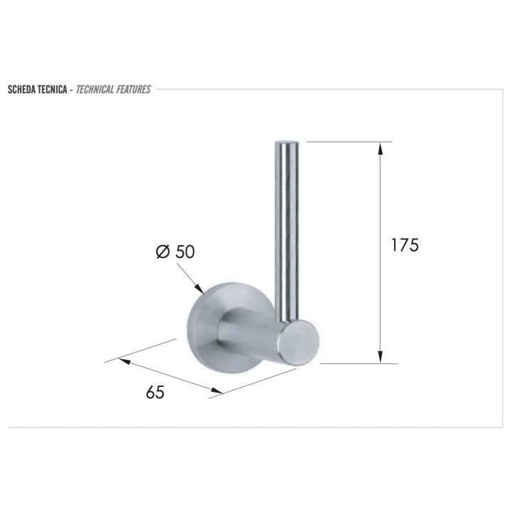 Держатель туалетной бумаги Minimal INOX