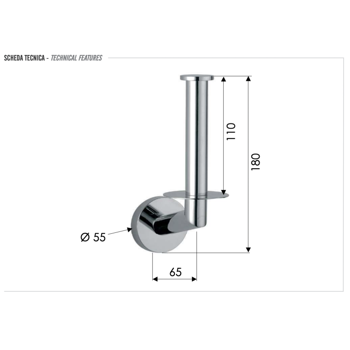 Держатель туалетной бумаги Remer GS62BG
