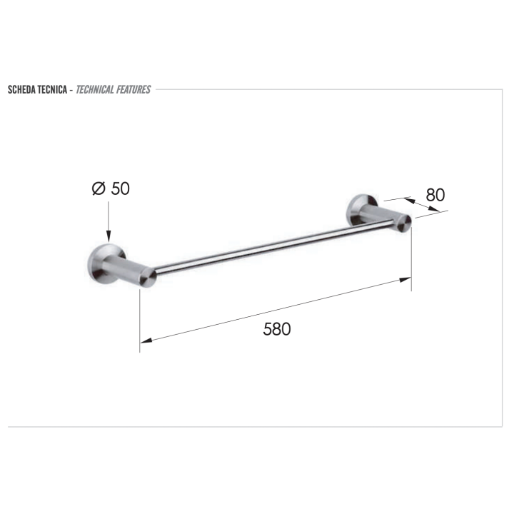 Полотенцедержатель Remer Minimal INOX