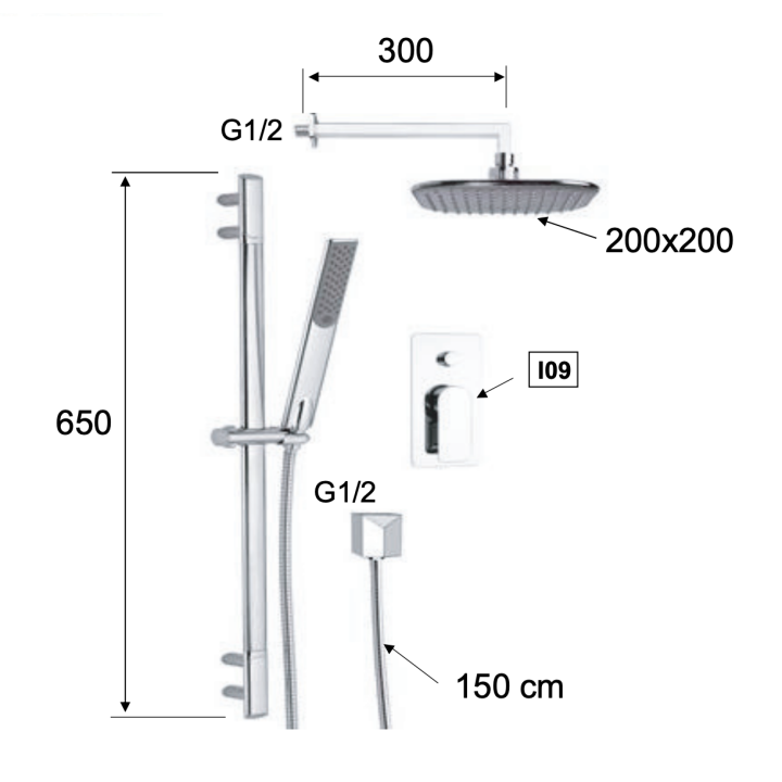 Душевая система Remer Infinity | i09S01