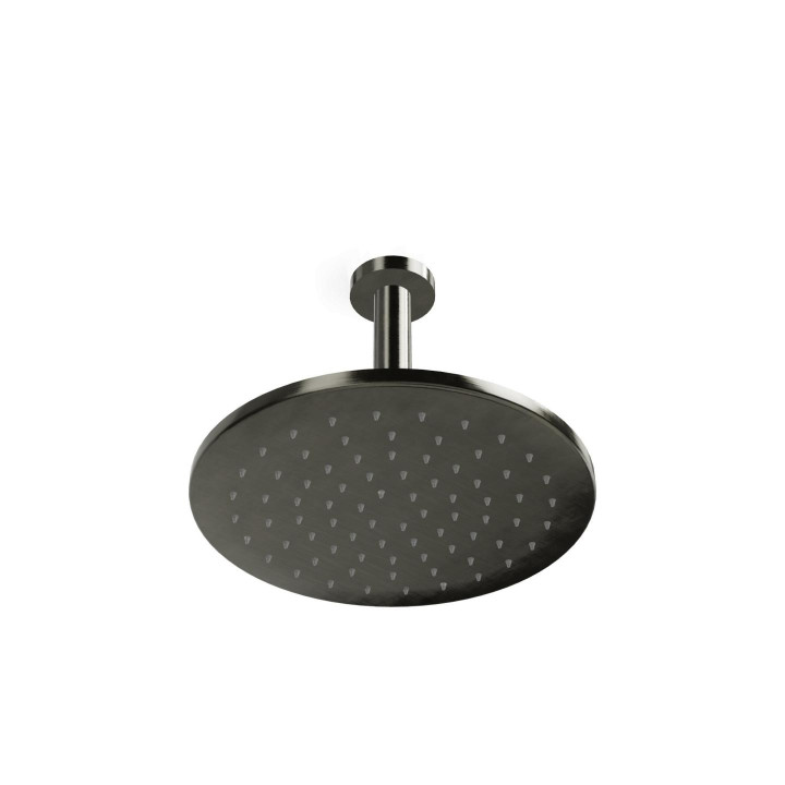 Treemme верхний душ 25x25 см Brushed Black Chrome