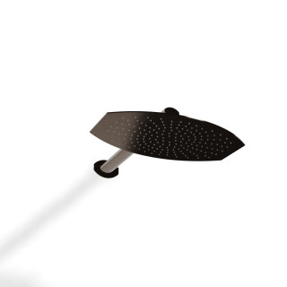Верхний душ Treemme Hedo Polished Black Chrome