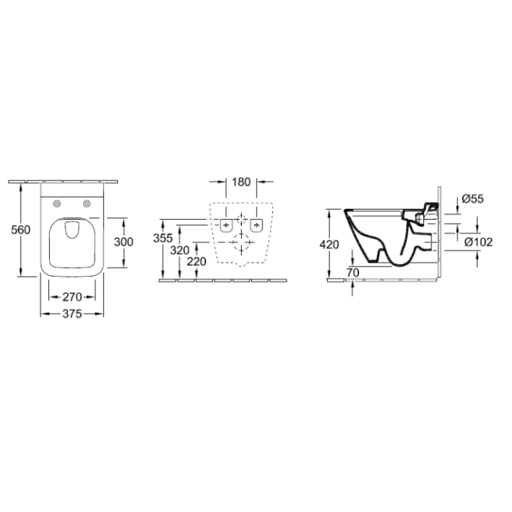 Унитаз Villeroy&Boch Finion 4664R0R1