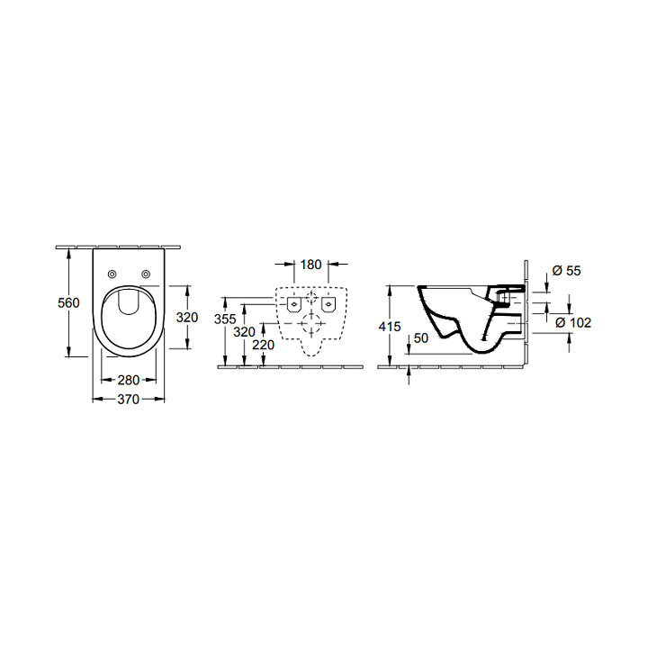 Villeroy&Boch Subway 2.0 Унитаз 5614R0019M78S101