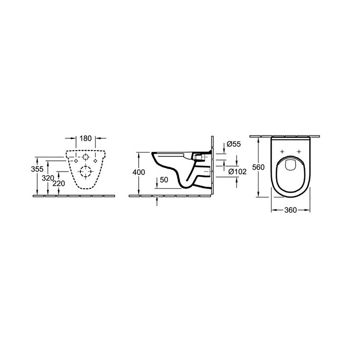 Унитаз Villeroy&Boch O.Novo 5660HR01