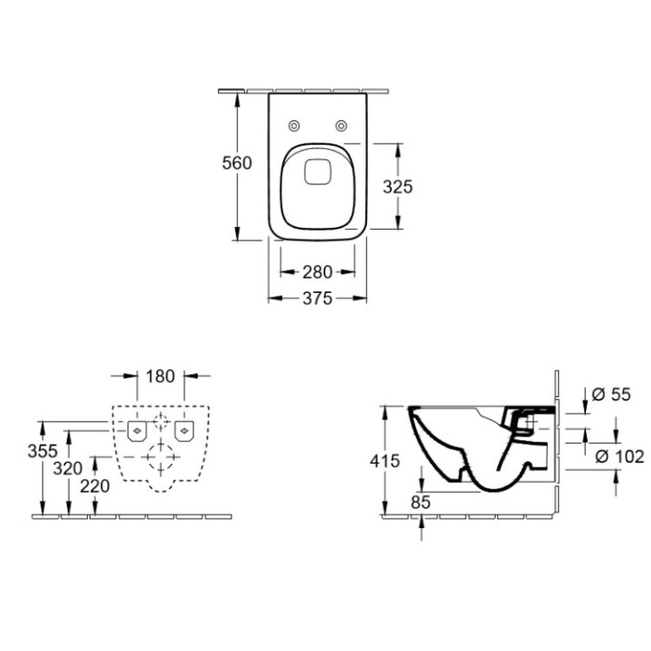 Унитаз Villeroy&Boch Venticello 4611RS01
