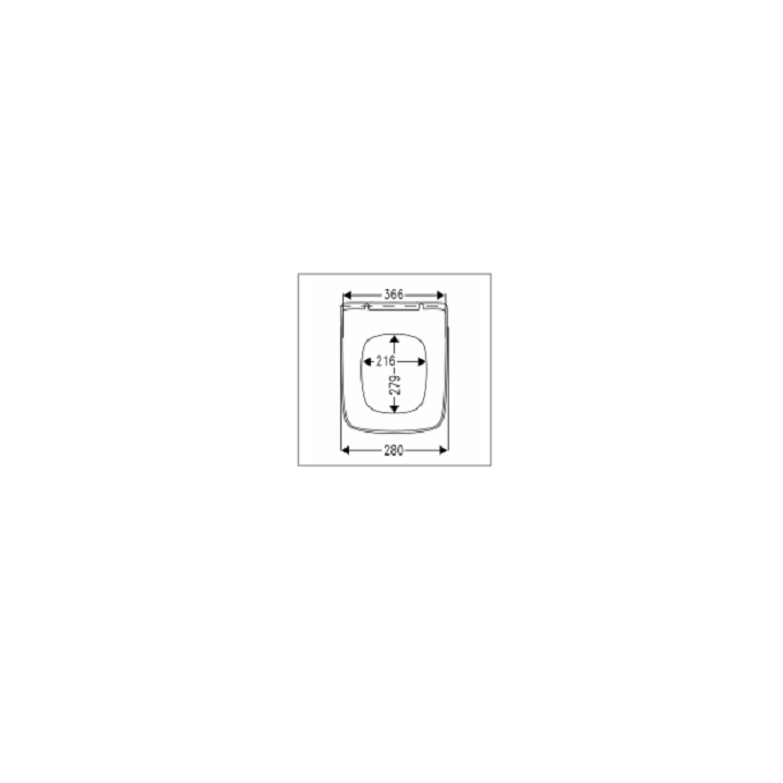 Сиденье Villeroy&Boch Architectura 9M58S101