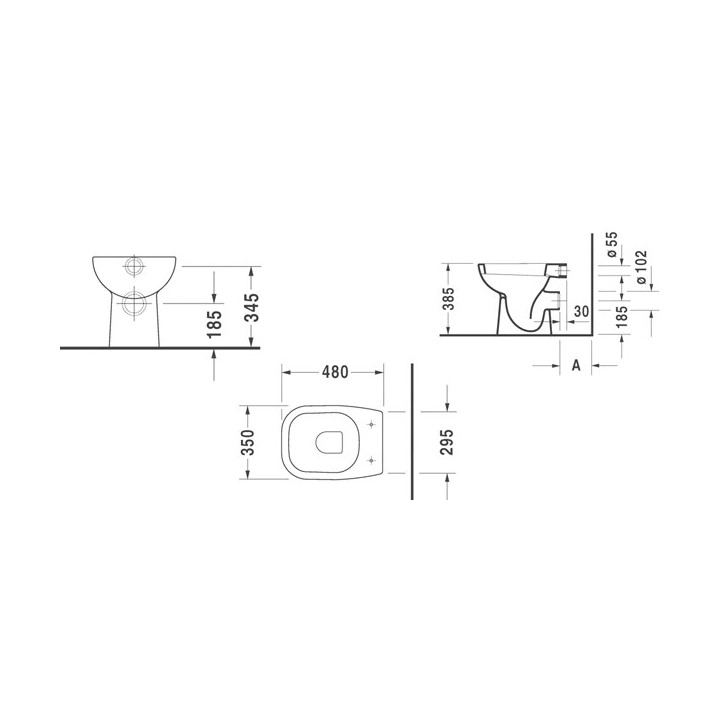 Duravit D-Code сиденье 0067390000
