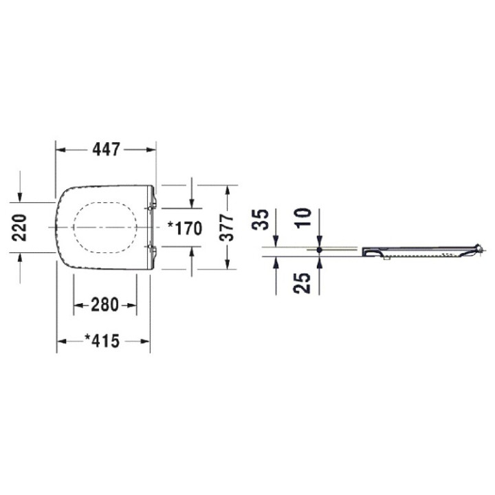 Duravit Durastyle Сиденье для унитаза 0020610000