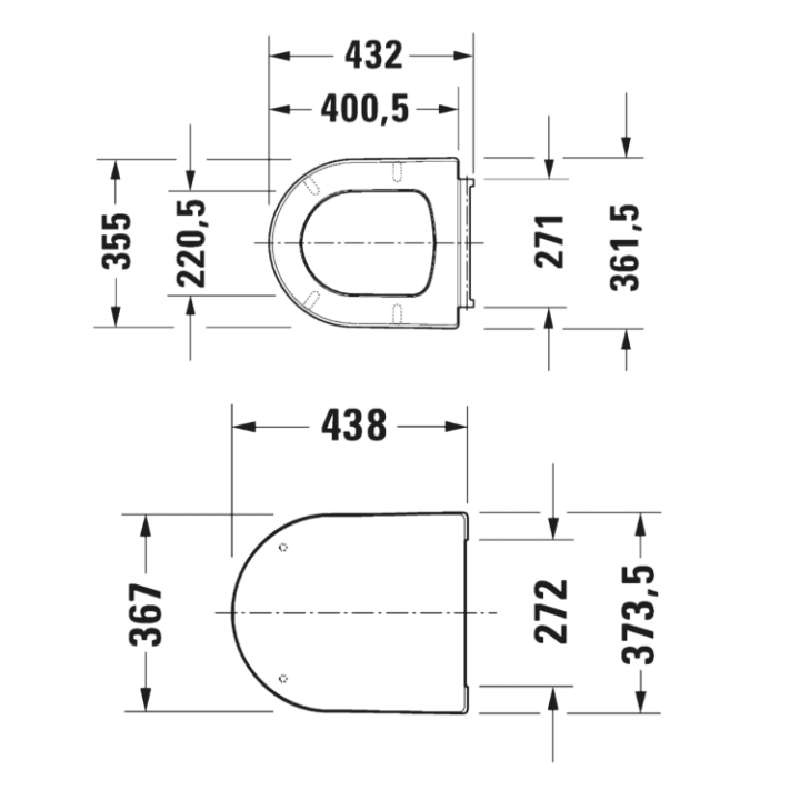 Сиденье Duravit Balcoon Clay terra matt 002779CB00