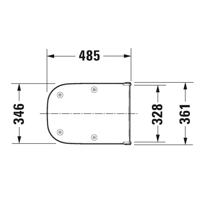 Duravit D-Code Сиденье для унитаза белый 0060310000