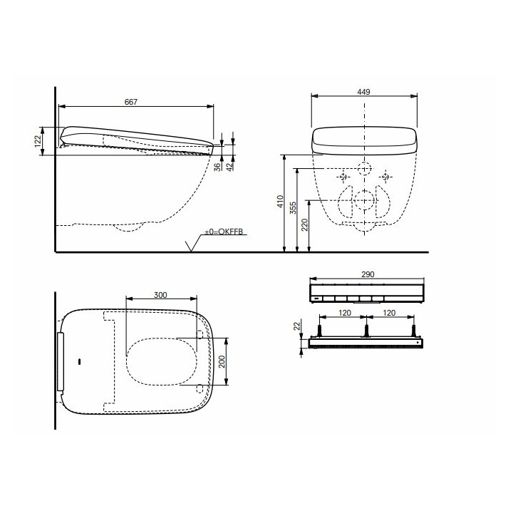 TOTO Neorest WX1 крышка-биде белая TCF95180GEU