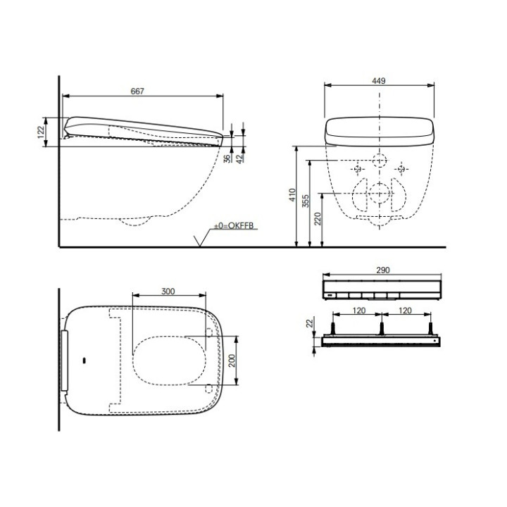 TOTO Neorest WX1 крышка-биде TCF951180GEU