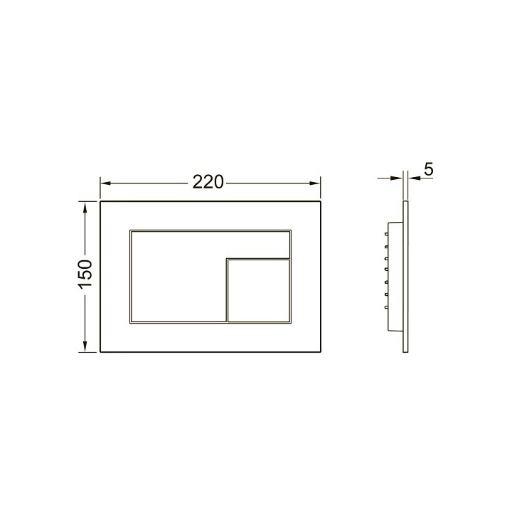 TECE TECEvelvet клавиша смыва 9240733
