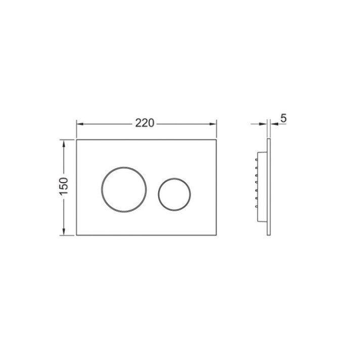 TECE TECEloop 2.0 клавиша смыва хром 9240921