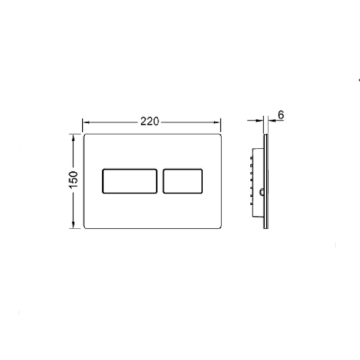 TECE TECEsolid клавиша смыва хром 9240431