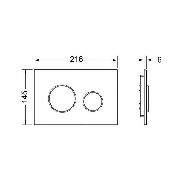 TECE TECEloop 2.0 клавиша смыва белая 9240920
