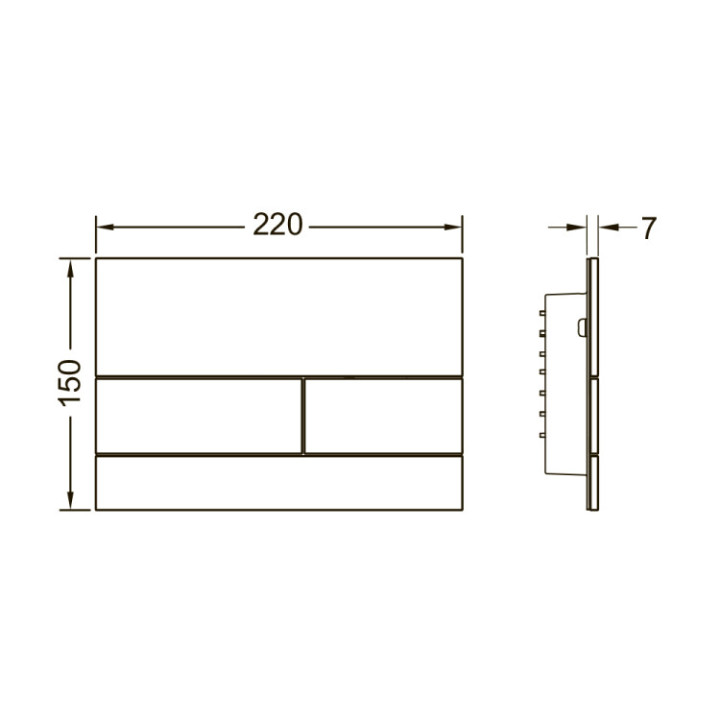 TECE TECEsquare II клавиша смыва 9240826
