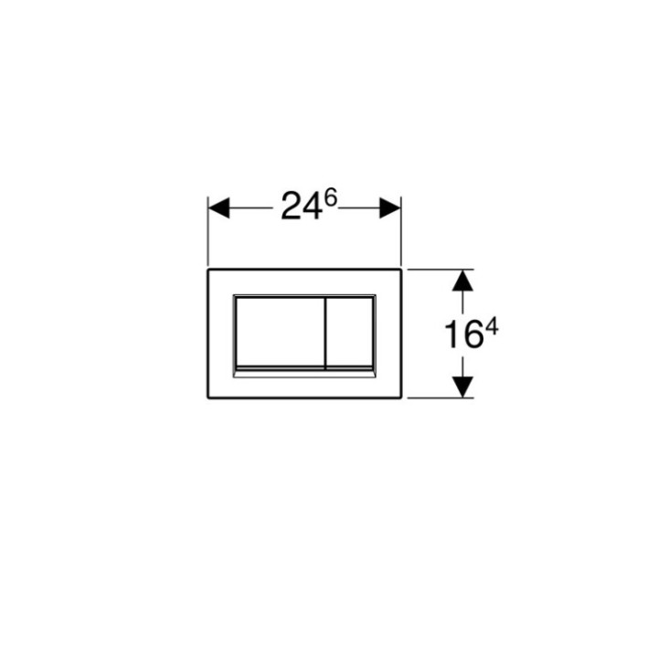Geberit Sigma30 Matt White клавиша 115883011