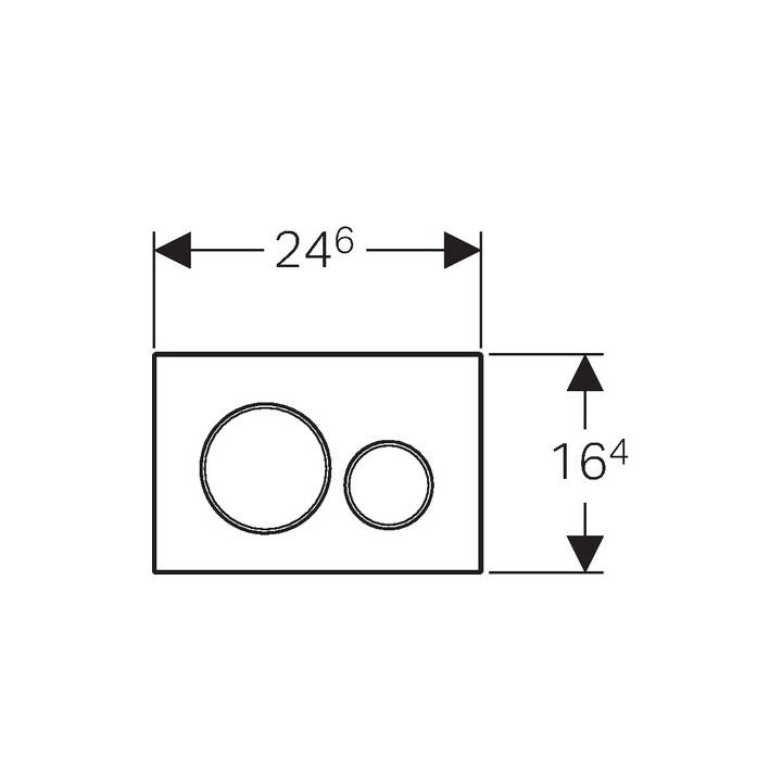 Geberit Sigma20 Клавиша смыва хром 115882KH1