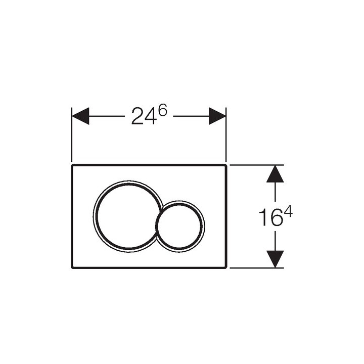 Geberit Sigma01 клавиша смыва белая 115770115