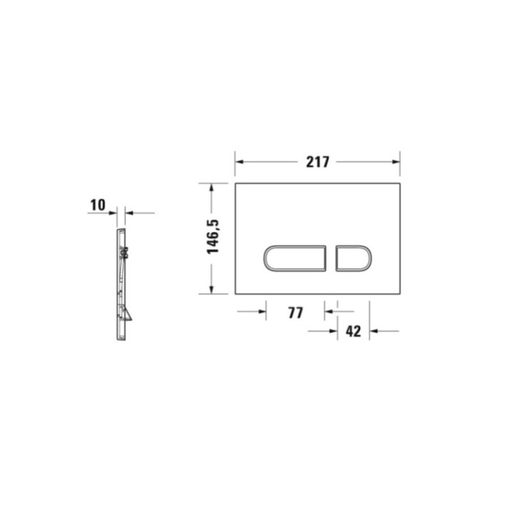 Duravit DuraSystem клавиша WD5001011000