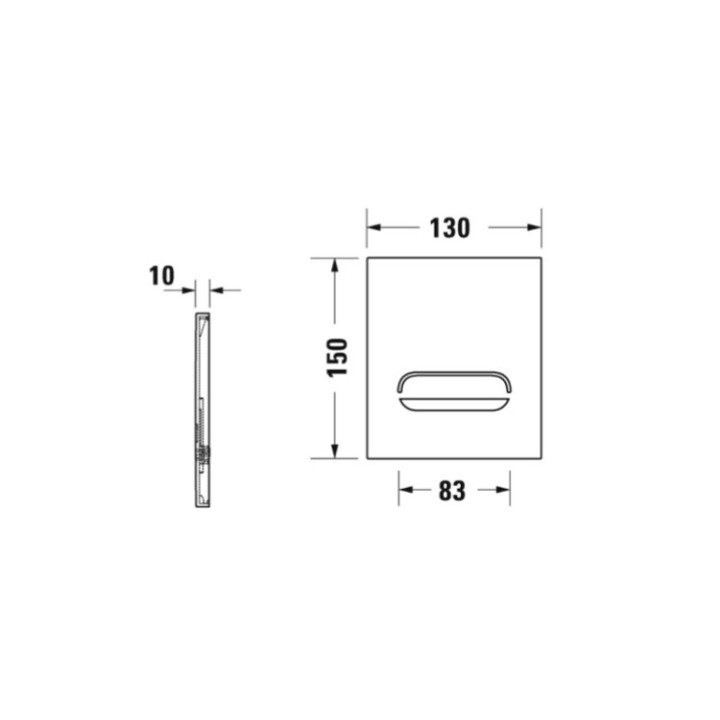 Duravit DuraSystem клавиша WD5006023000