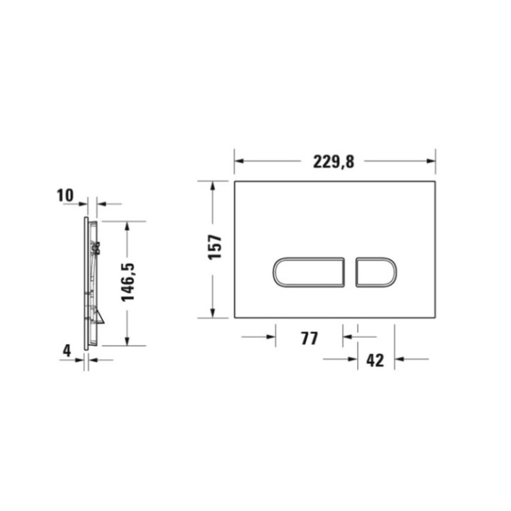 Duravit DuraSystem клавиша смыва WD5002012000