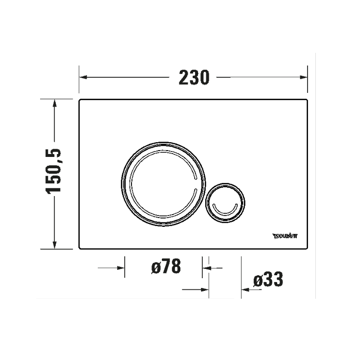 Duravit DuraSystem Matt Black WD5010031000WF5120131010