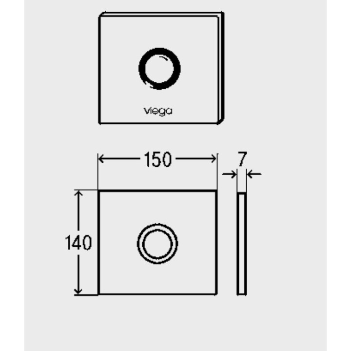 Viega Visign for More клавиша смыва 610937