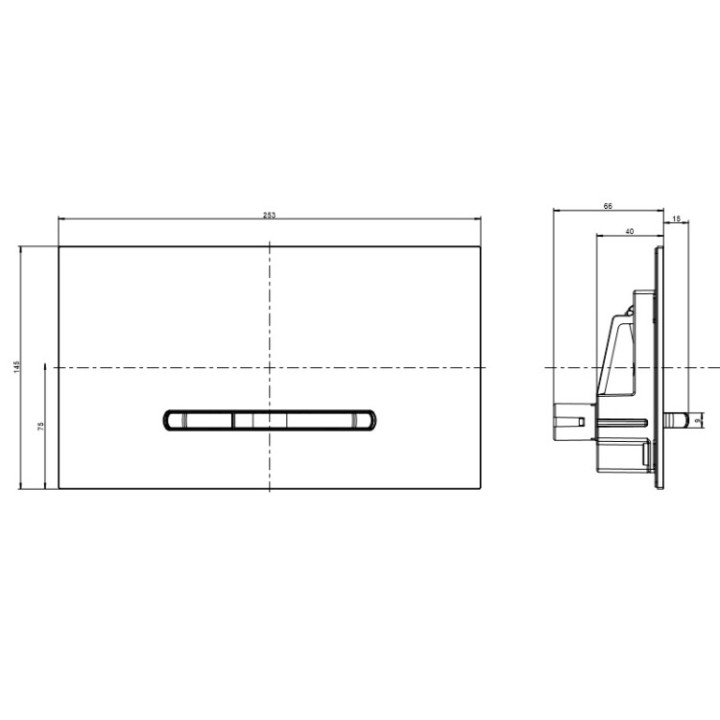 Villeroy&Boch ViConnect клавиша смыва 92218069