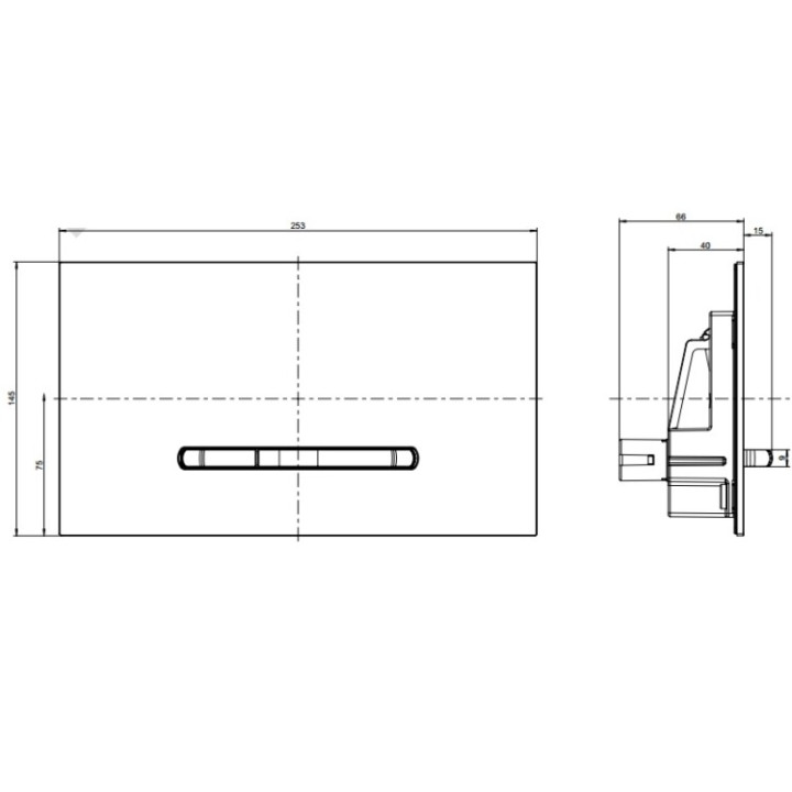 Villeroy&Boch ViConnect клавиша смыва 92218061