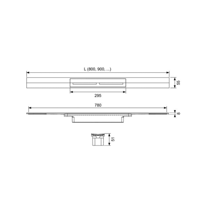 TECE TECEdrainprofile 120 см 671210