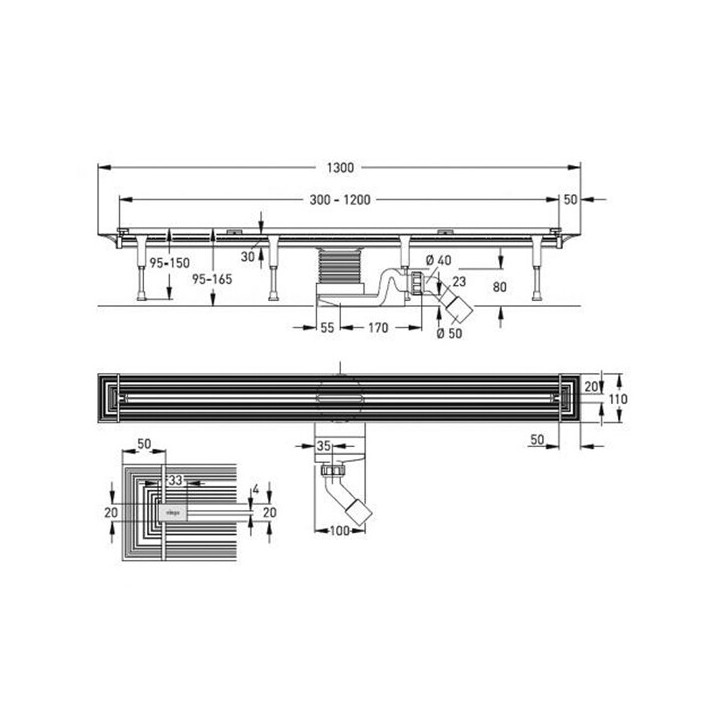 Viega Advantix Vario дренажный канал 704353