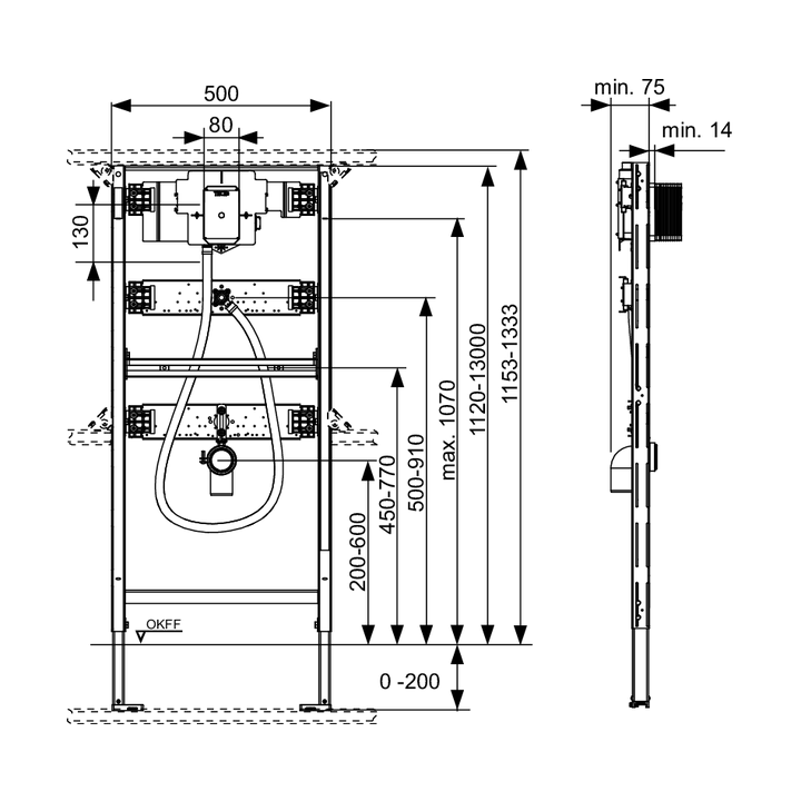 TECE TECEprofil Инсталляция 9320013