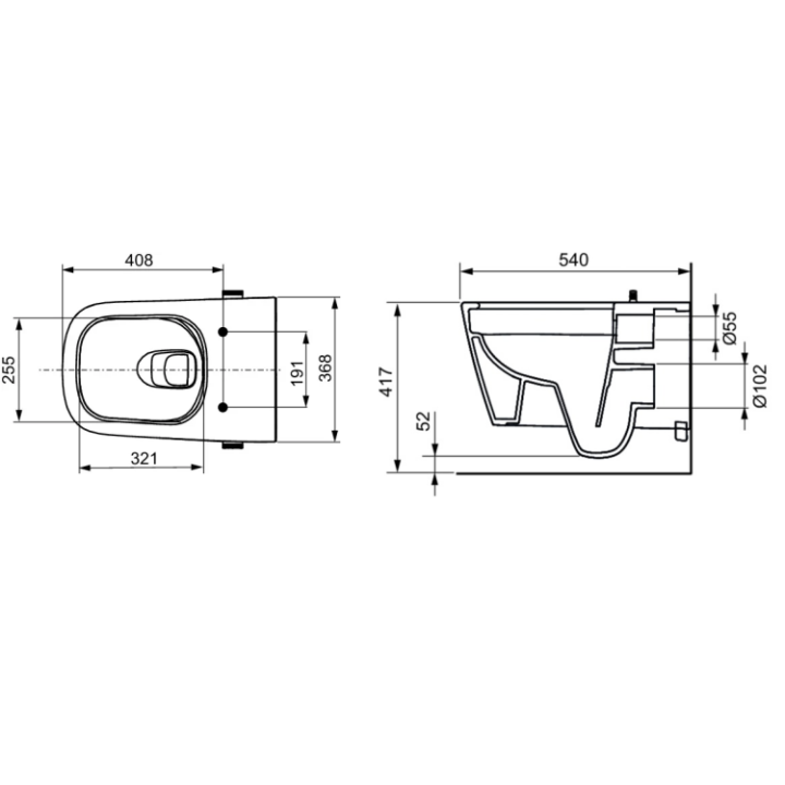TECE TECEneo 9700205 унитаз белый