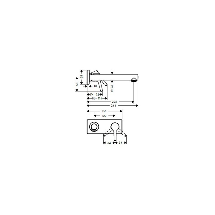 Hansgrohe 72110000 смеситель для раковины Talis S
