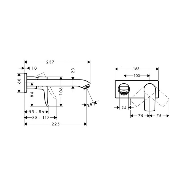 Hansgrohe 31086000 смеситель для раковины хром