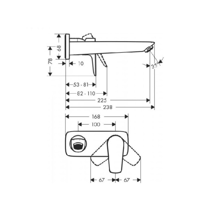 Hansgrohe 71734700 смеситель для раковины Matt White