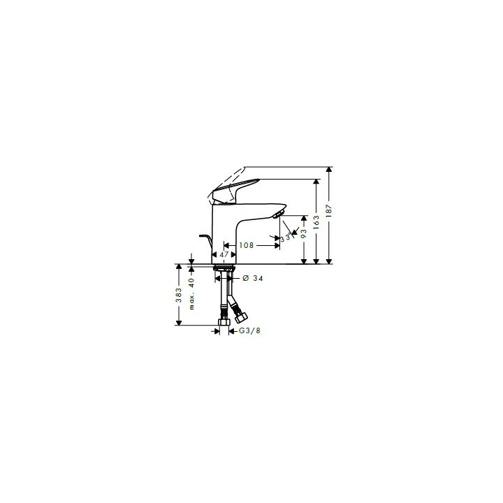 Hansgrohe 71101000 смеситель Logis раковина