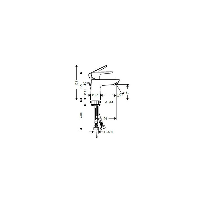 Hansgrohe 71700000 смеситель для раковины хром
